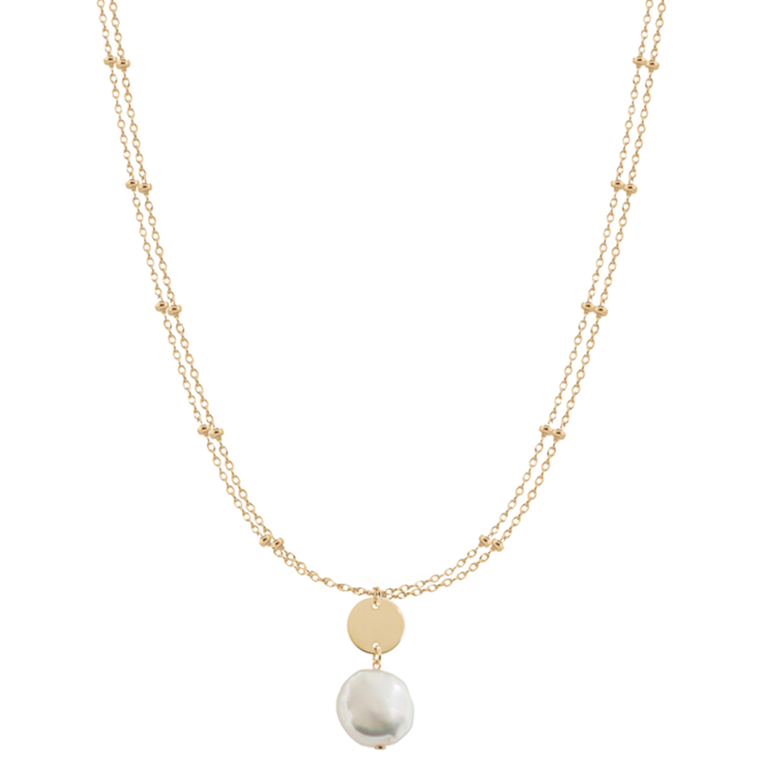 Minimal 18K Yellow Gold Necklace