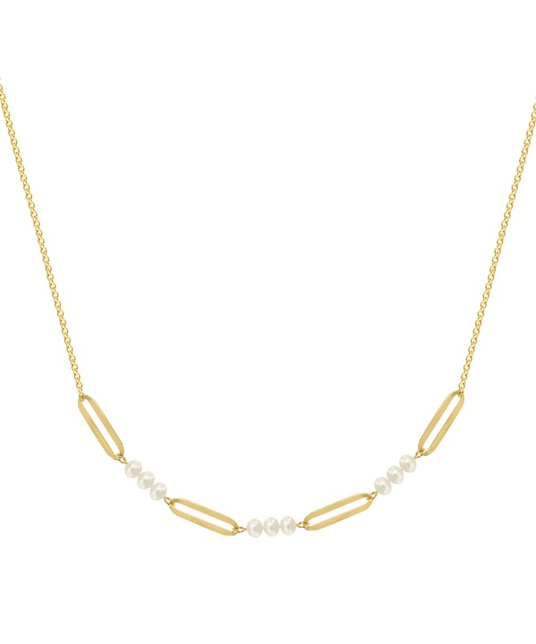 Minimal 18k Yellow Gold Freshwater Pearl Necklace