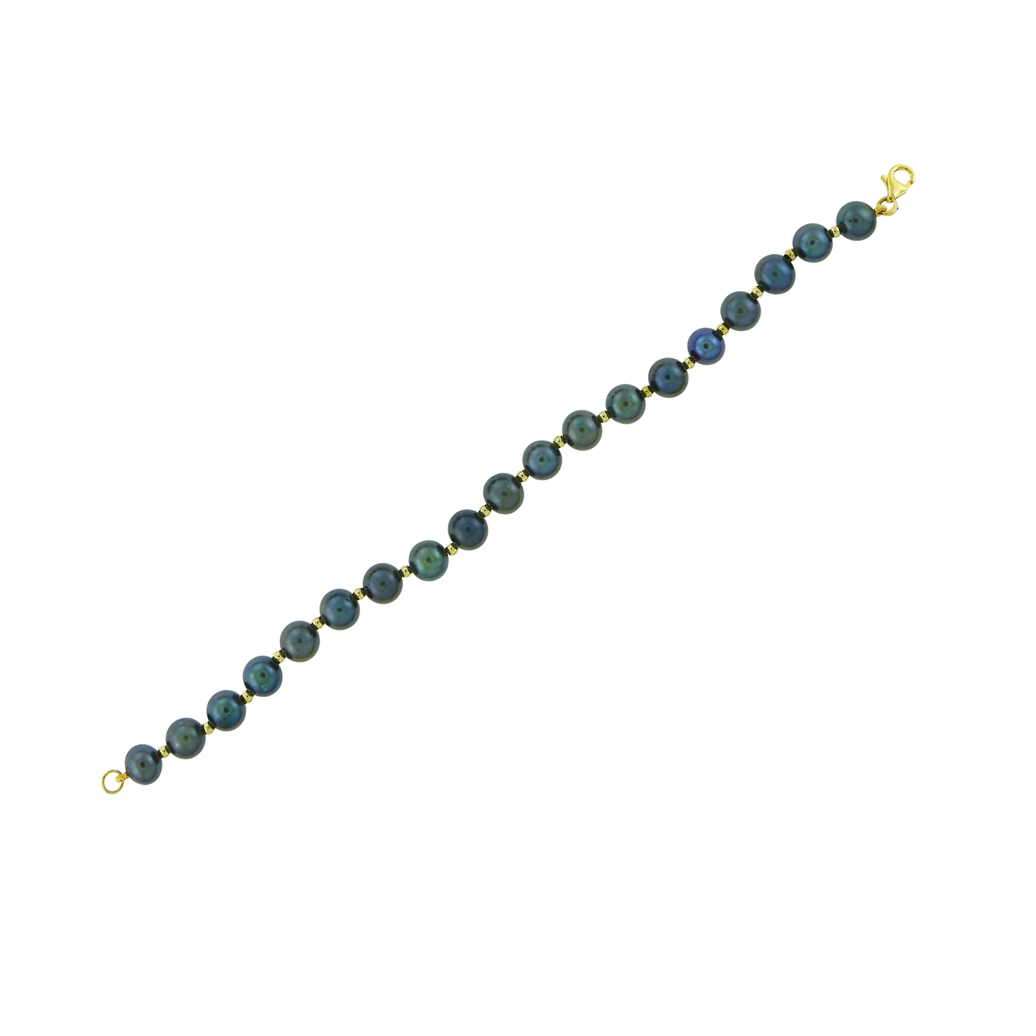 Minimal 18k Yellow Gold Pearl Bracelet