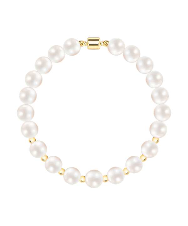 Rose Gold And Pearl Bracelet