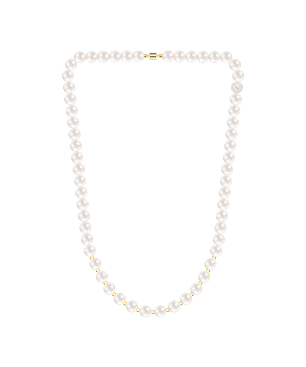 OGL Pearl Necklace in 18K Yellow Gold