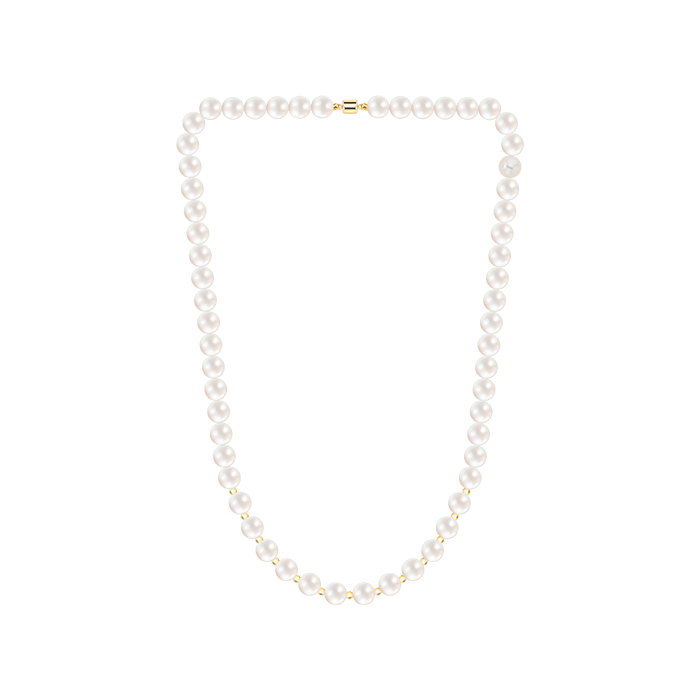 Rose Gold And Pearl Necklace