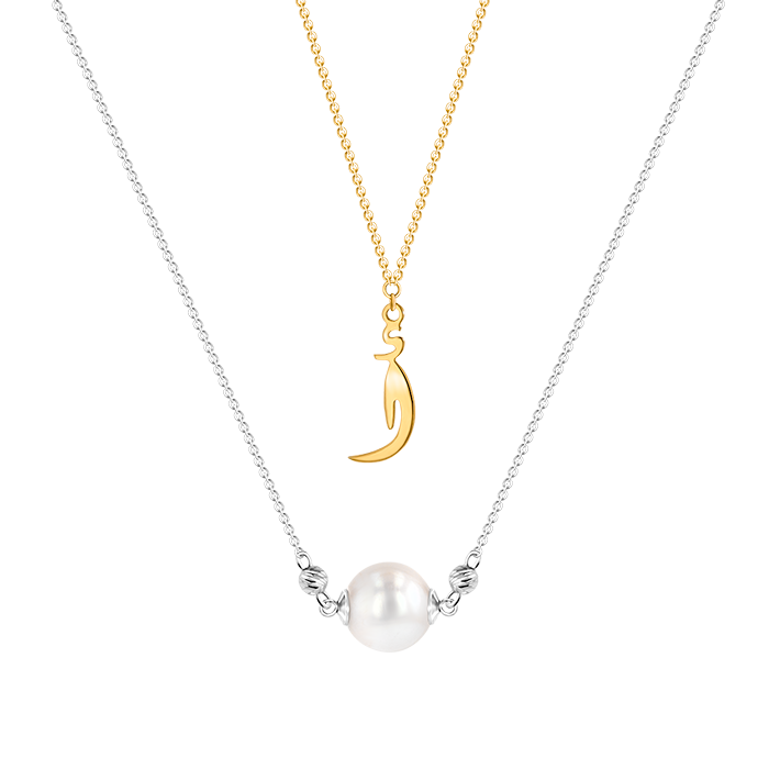 Pearl Arabic Necklace"a"