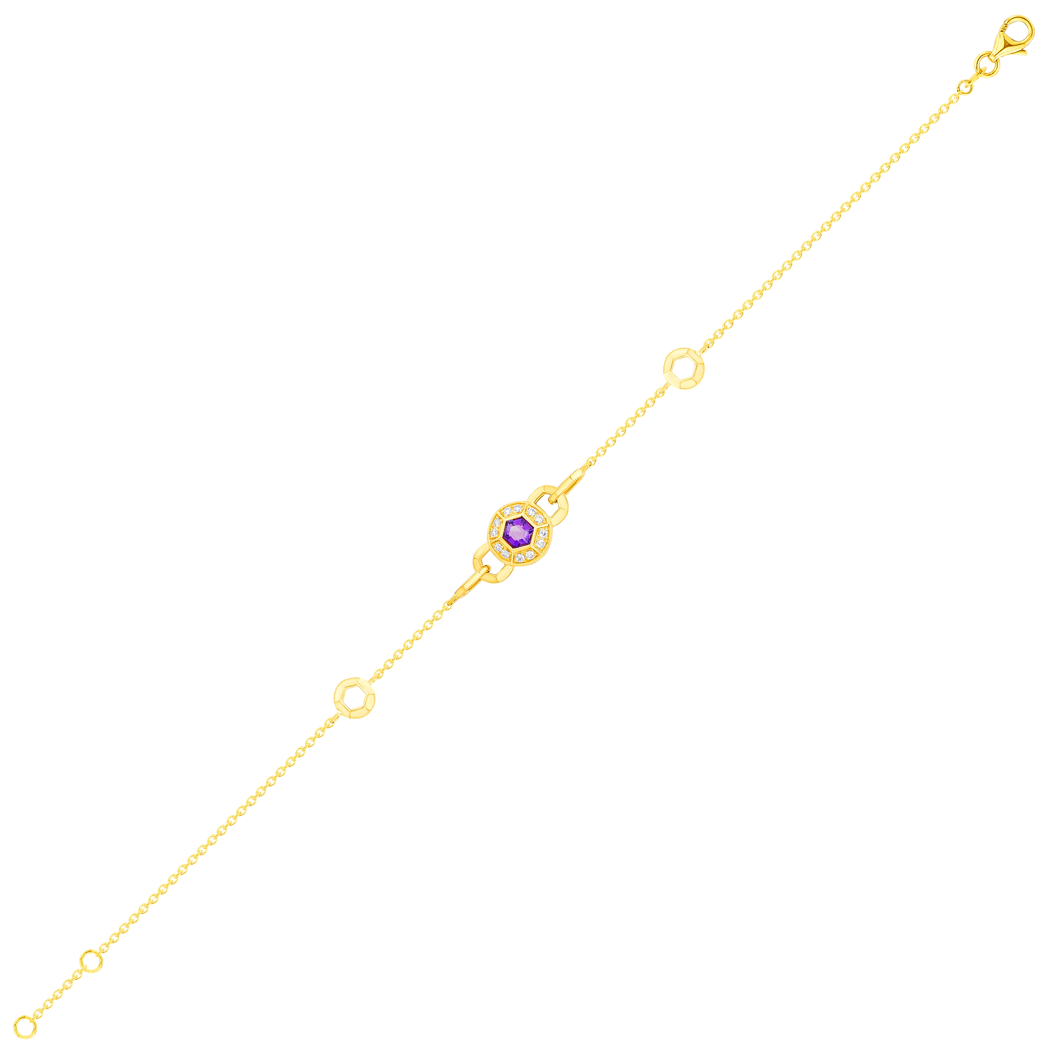 Mini Sequin Diamond Bracelet in 18K Yellow Gold