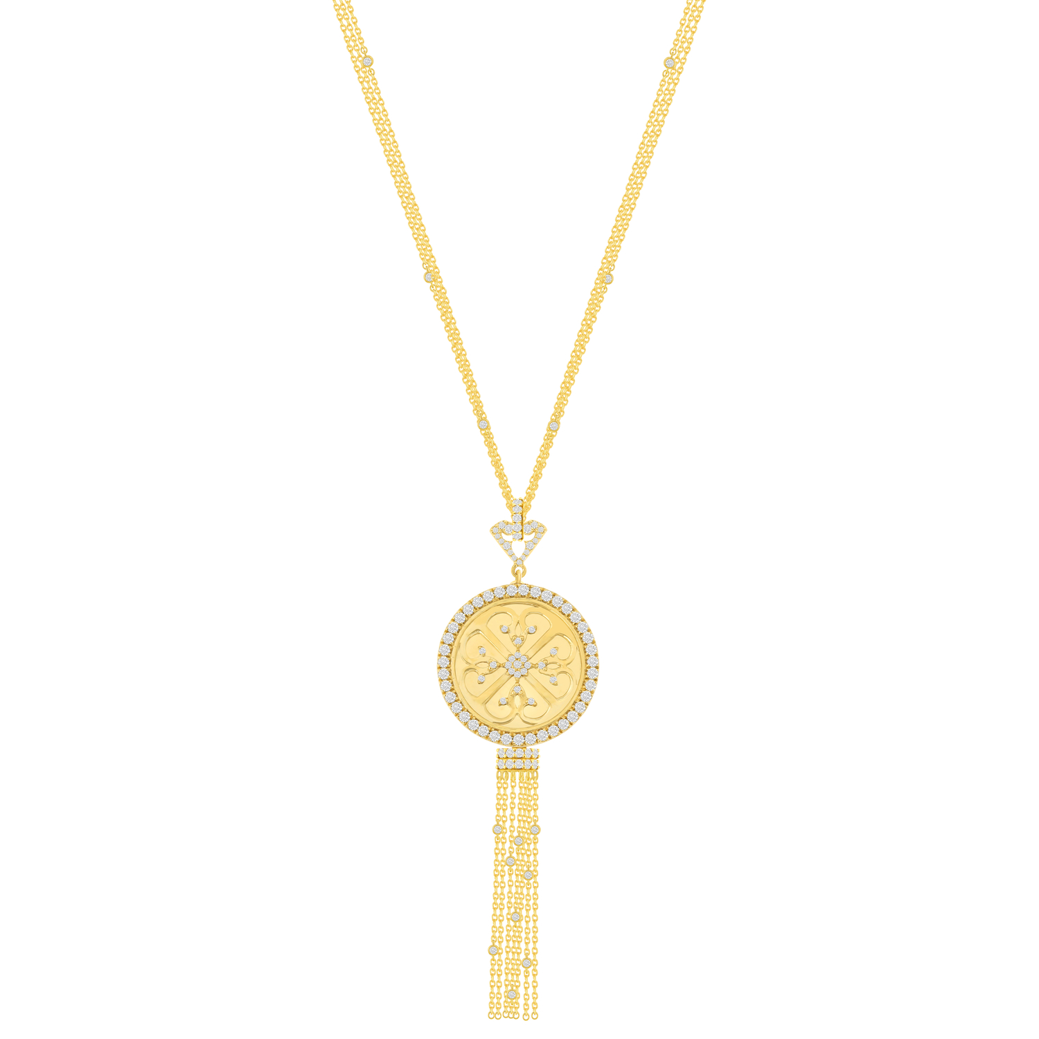 Lace Oria 18k Yellow Gold Diamond Necklace
