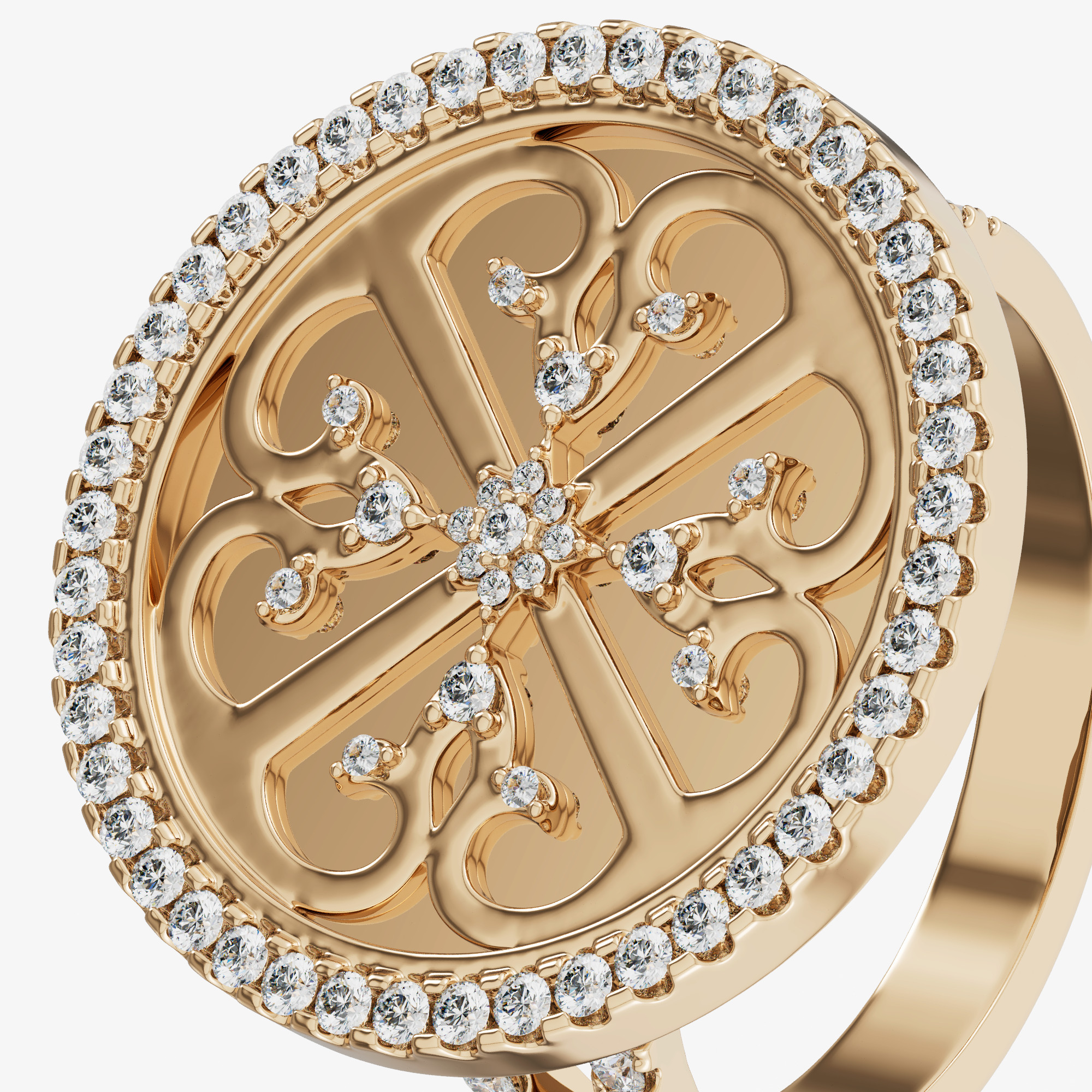 Lace Oria 18K Yellow Gold Diamond Ring