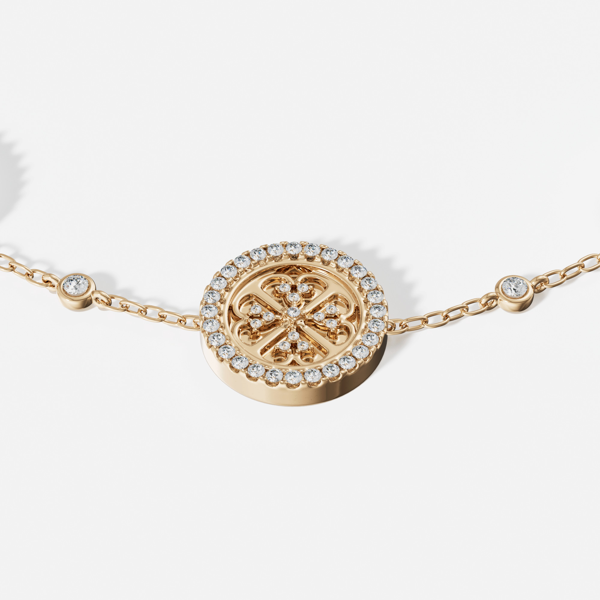Lace Oria 18k Yellow White And Rose Gold Bracelet