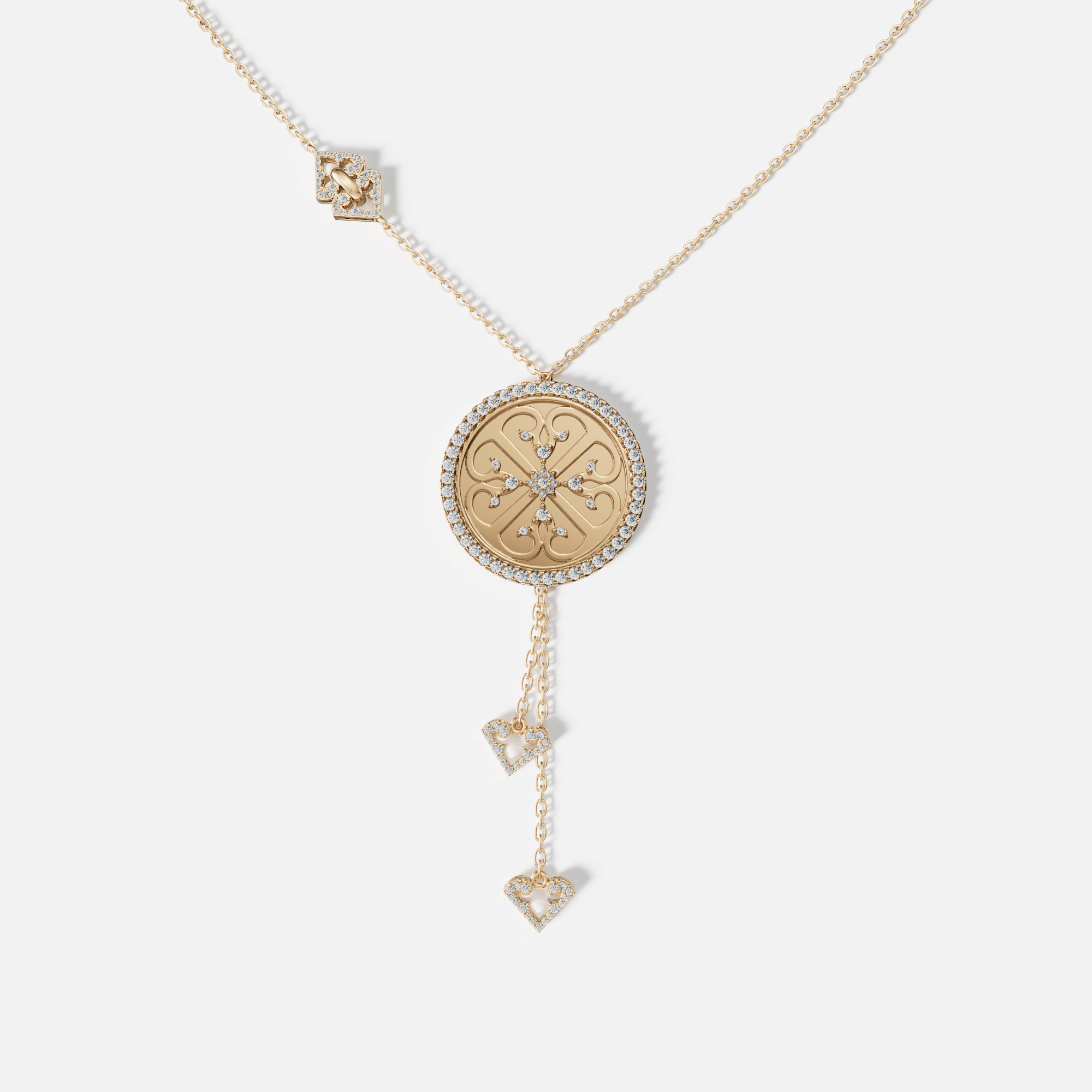 Lace Oria 18k Yellow Gold Diamond Necklace