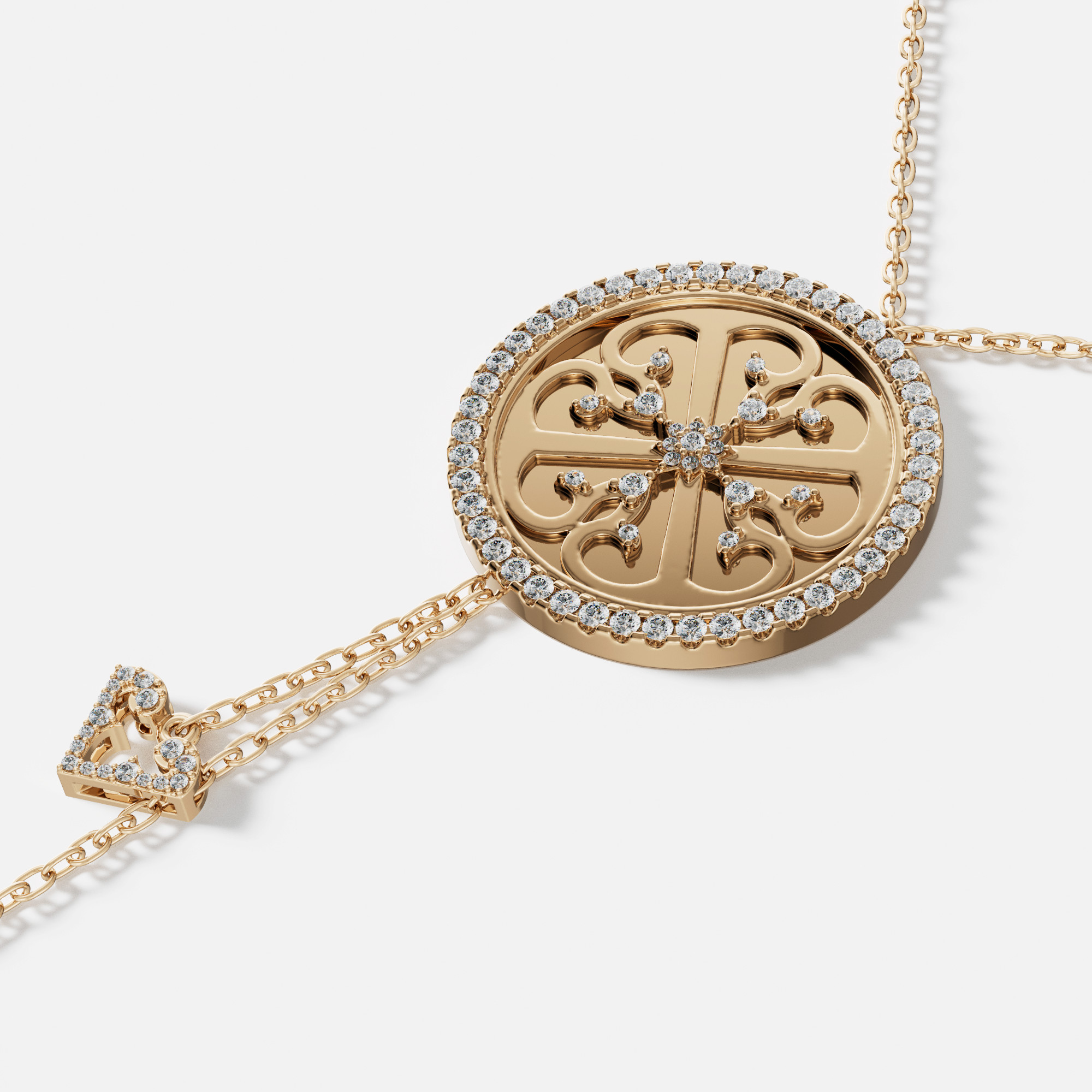 Lace Oria 18k Yellow Gold Diamond Necklace
