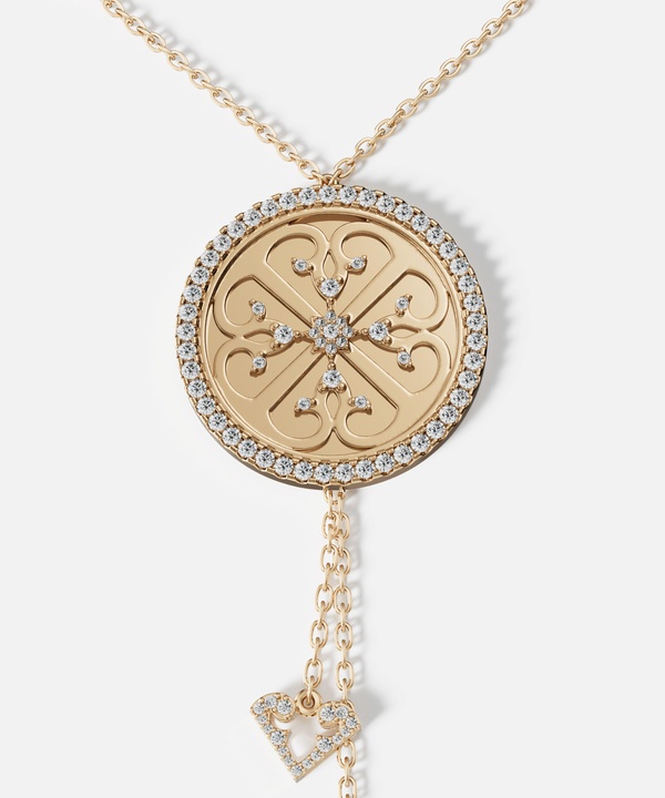 Lace Oria 18k Yellow Gold Diamond Necklace