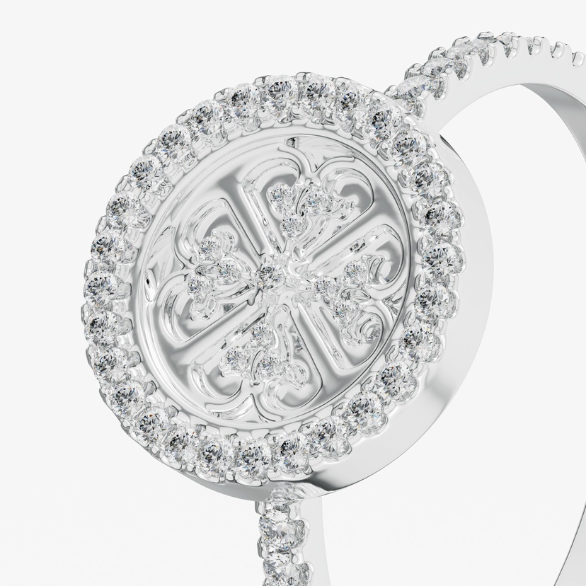 Lace Oria 18k White Gold Diamond Ring
