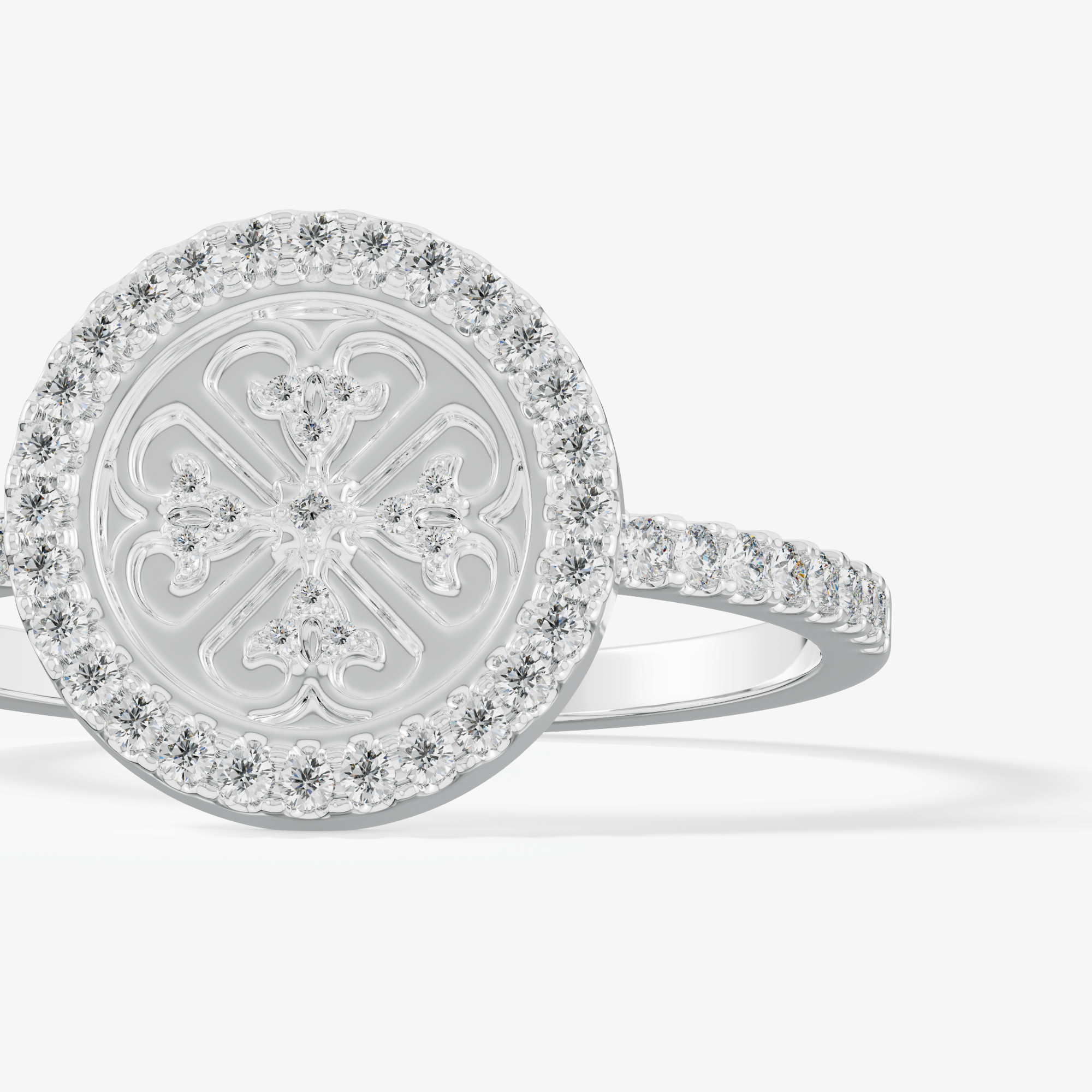 Lace Oria 18k White Gold Diamond Ring