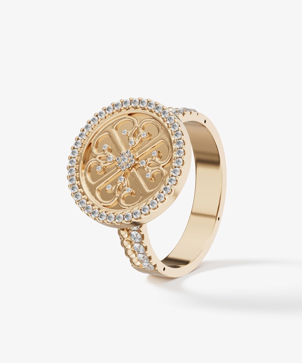 Lace Oria 18k Yellow Gold Diamond Ring