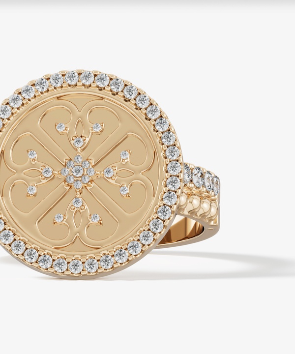 Lace Oria 18k Yellow Gold Diamond Ring
