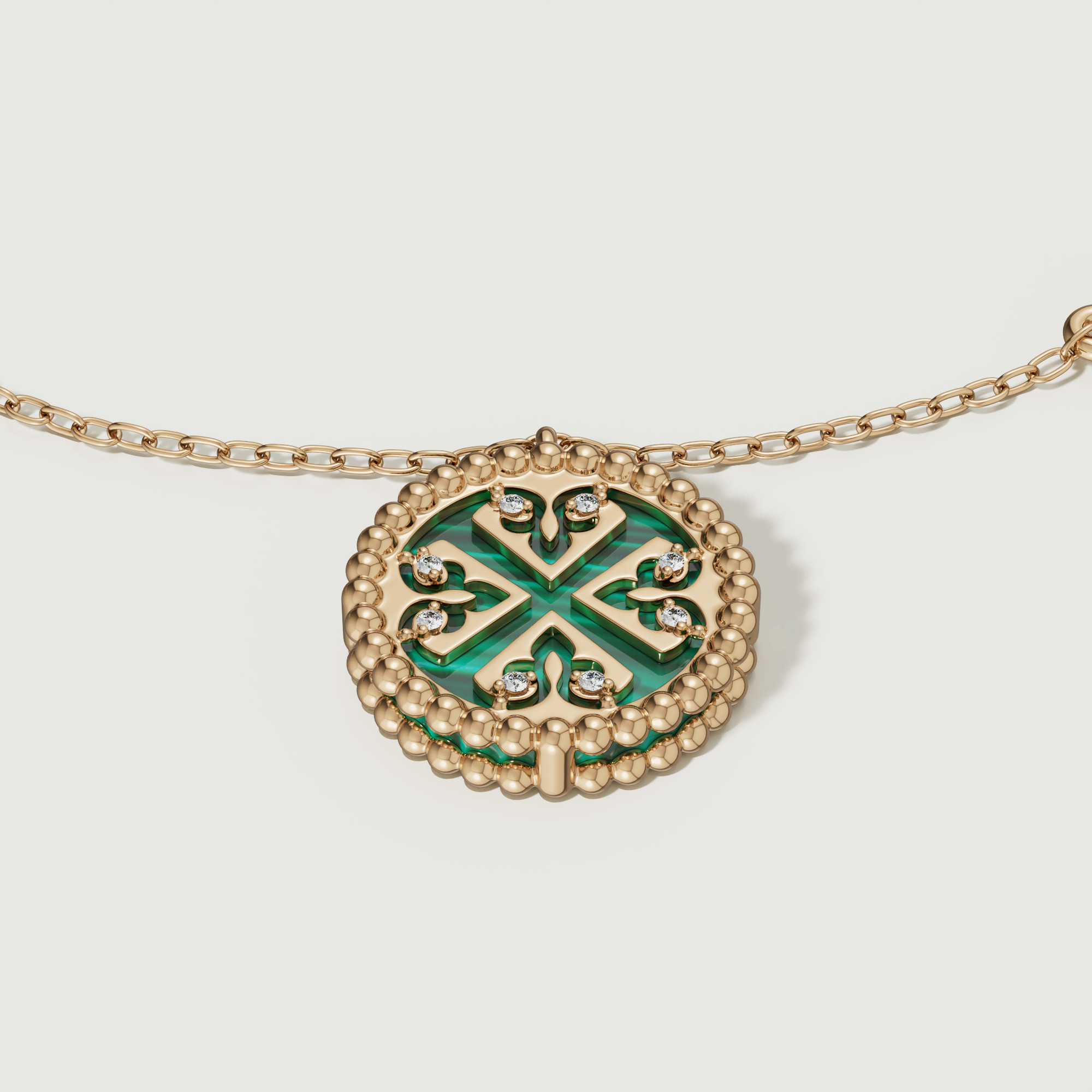 Lace Petite Yellow Gold Diamond Bracelet With Condensed Turquoise Lapis Lazuli And Malachite