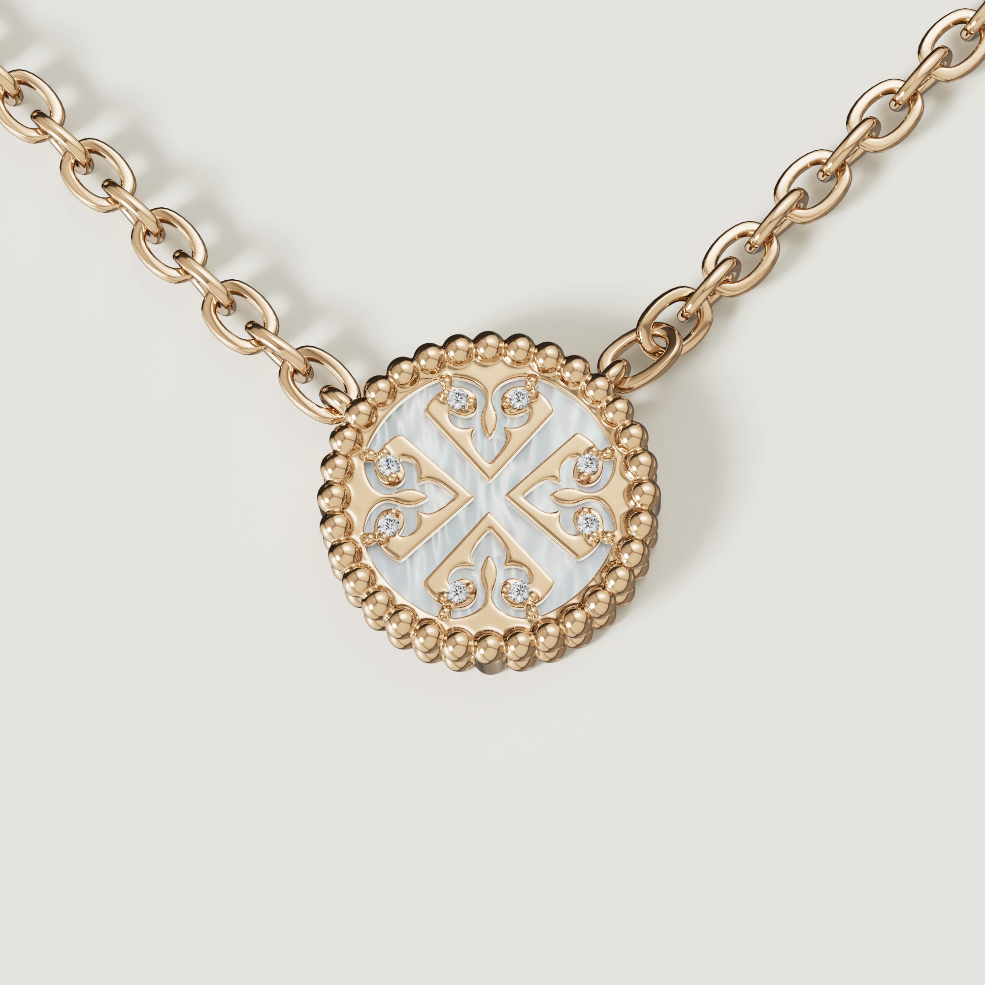 Petite Diamond Necklace in 18K Yellow Gold