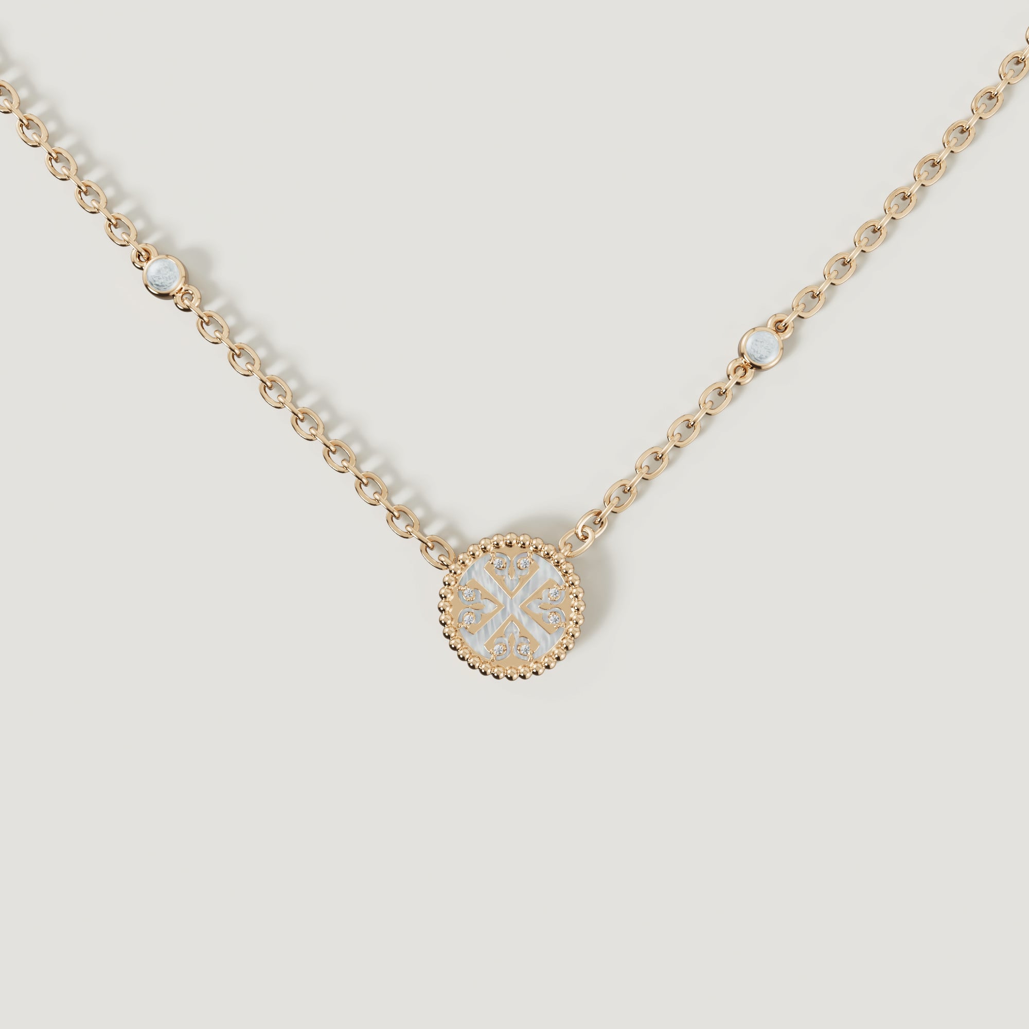 Petite Diamond Necklace in 18K Yellow Gold
