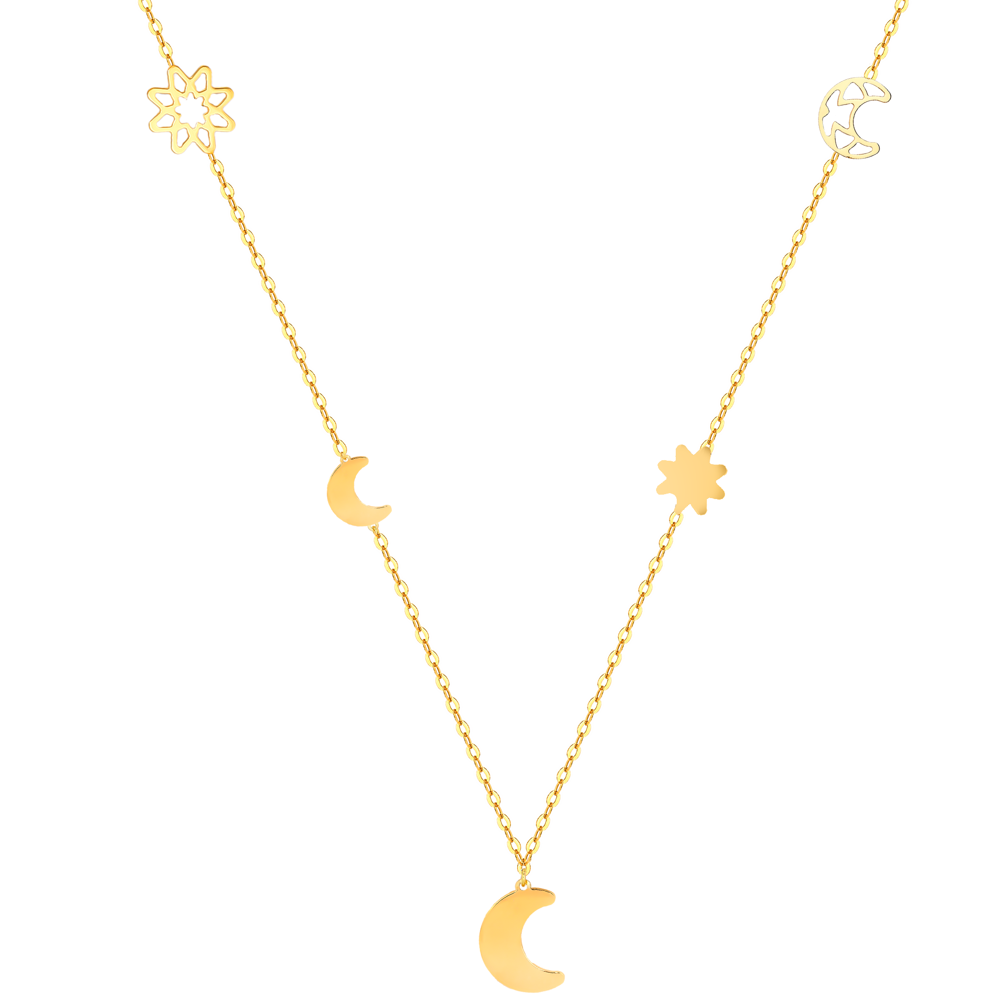 Lanature Cosmo 18k Yellow Gold Necklace