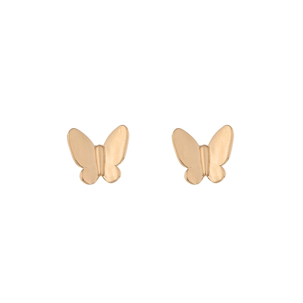 Canna Earring in 18K Yellow & Rose Gold