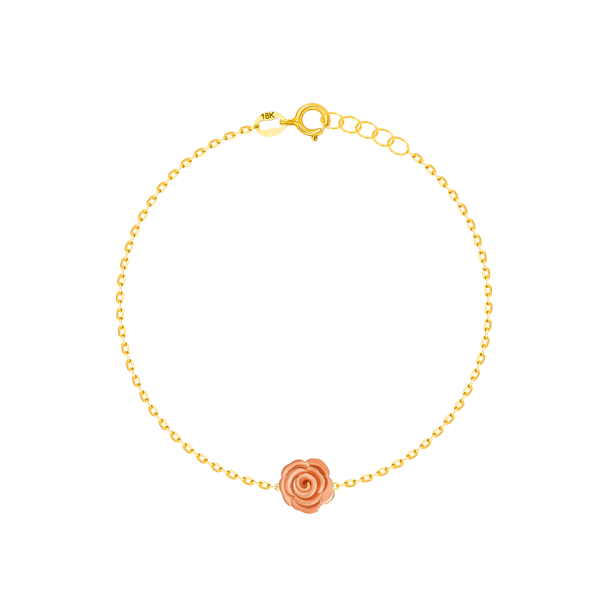 Lanature Rose 18K Yellow And Rose Gold Bracelet