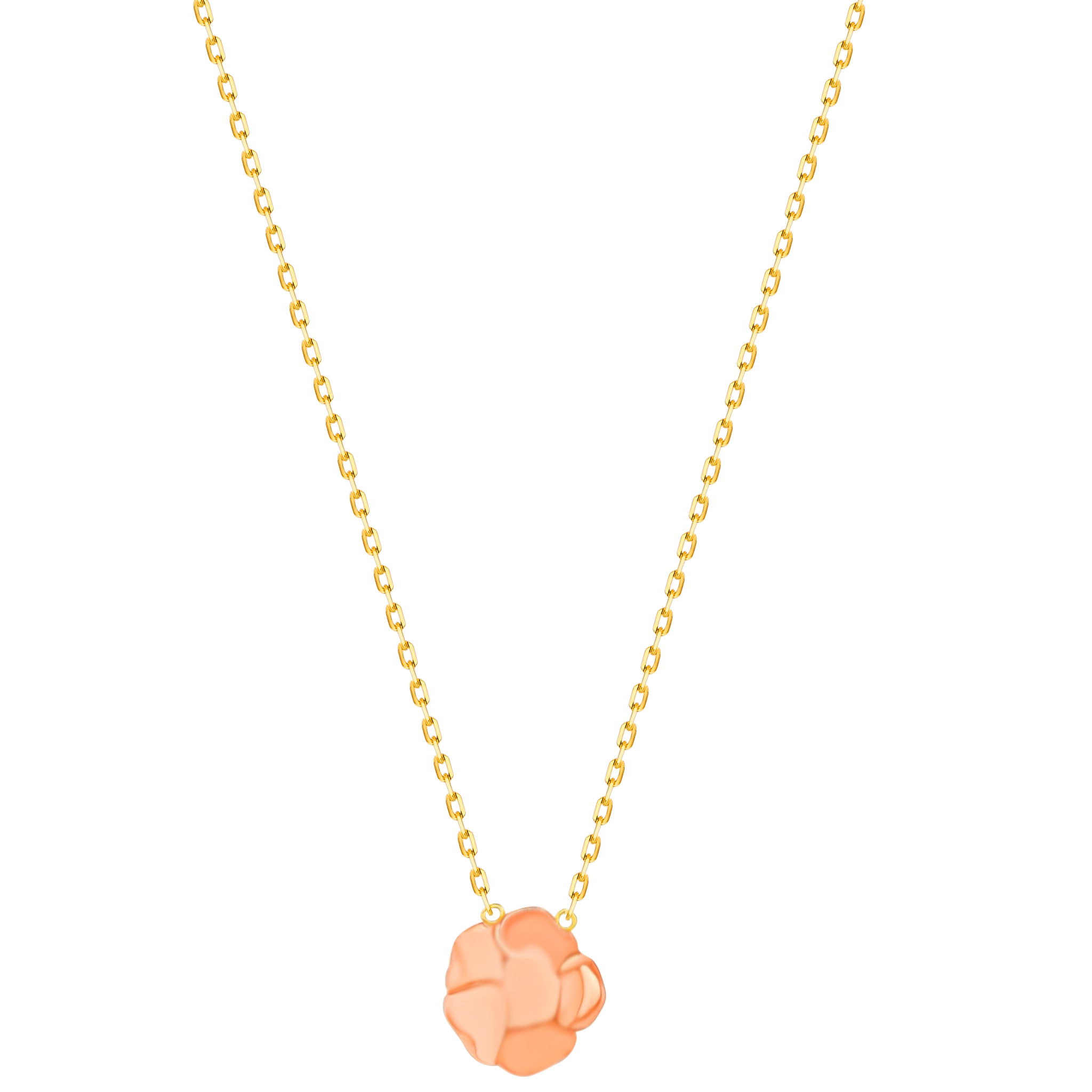 Lanature Rose 18k Yellow And Rose Gold Necklace