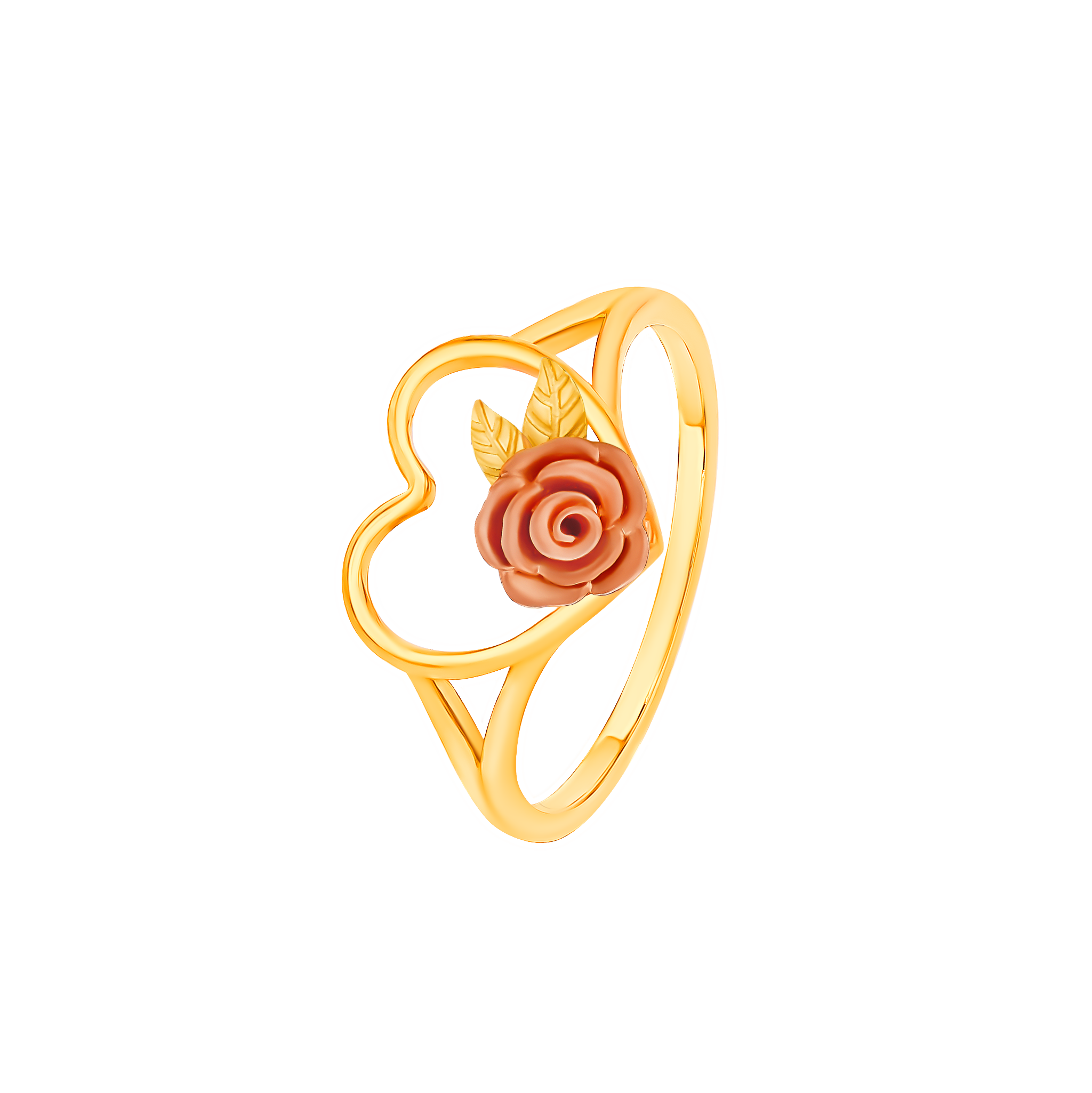 Lanature Rose 18k Yellow And Rose Gold Ring