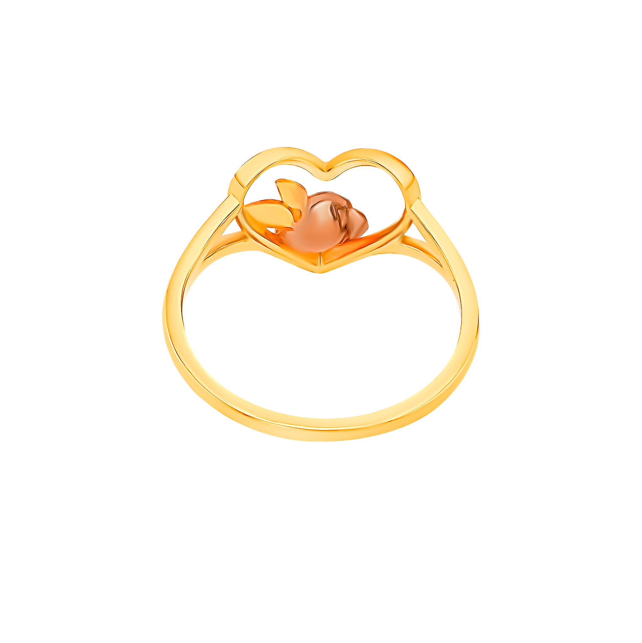 Lanature Rose 18k Yellow And Rose Gold Ring