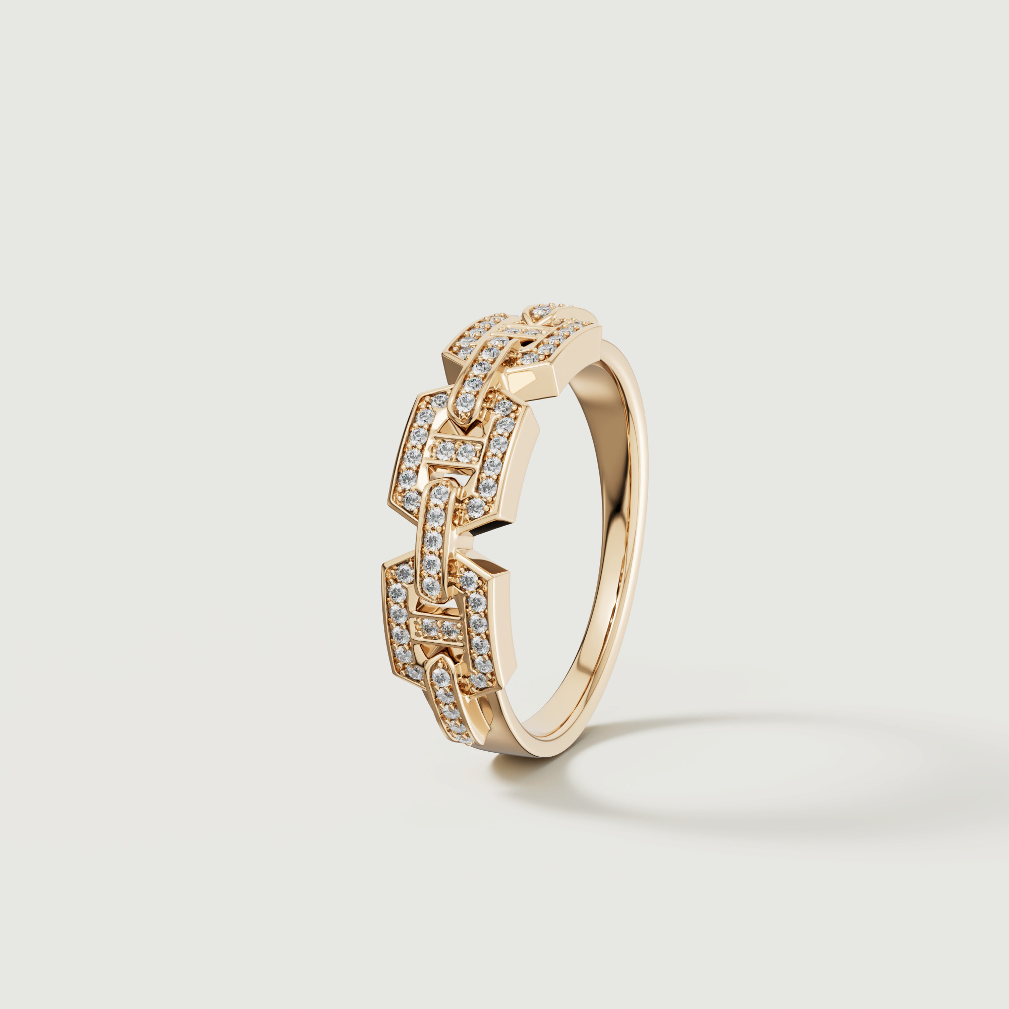 Links Dd Iconica 18k Yellow Gold Diamond Ring