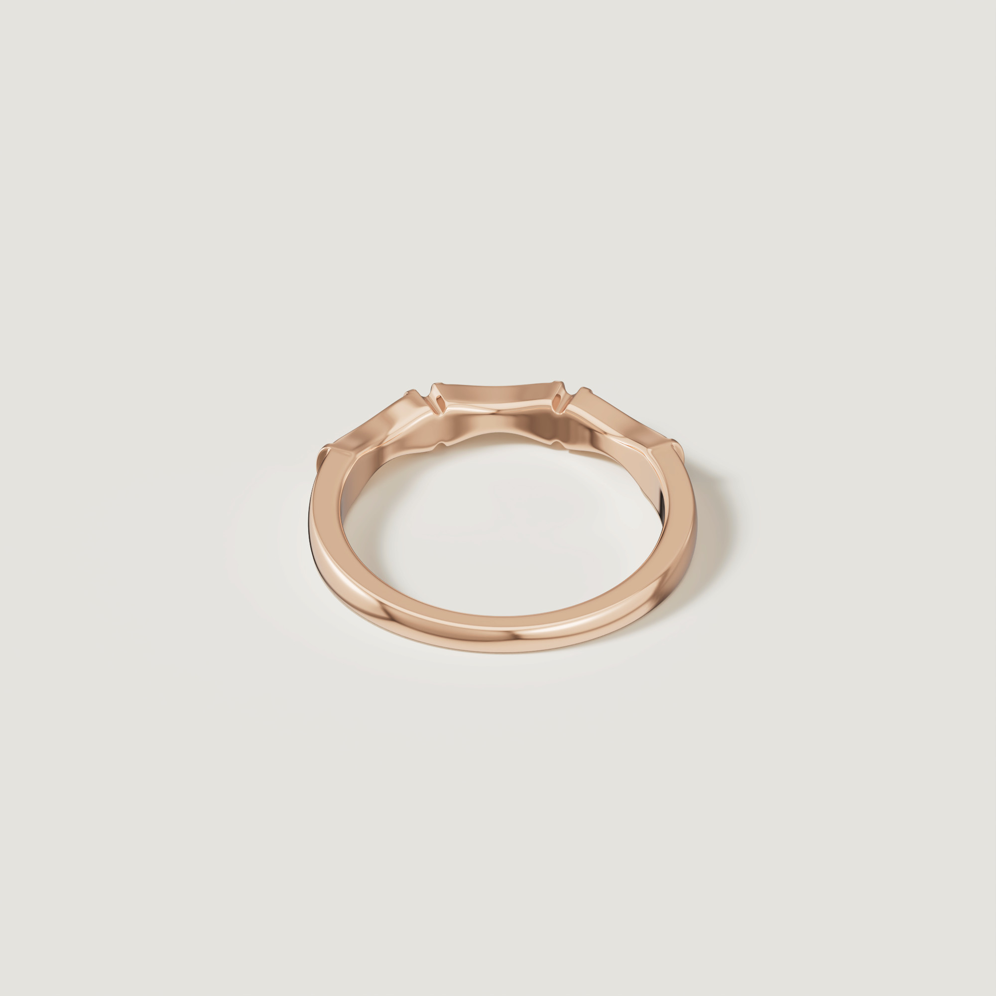 Links Stackable Diamond Ring 18k Yellow Gold