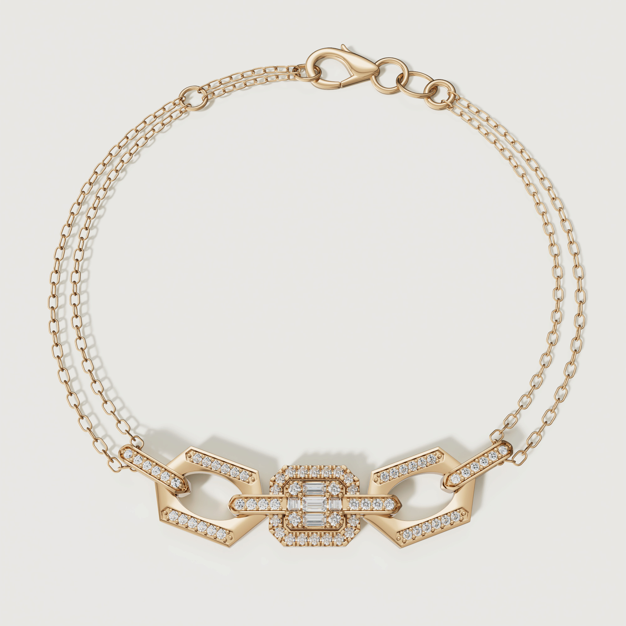 Links Luminara 18K Yellow Gold Diamond Bracelet