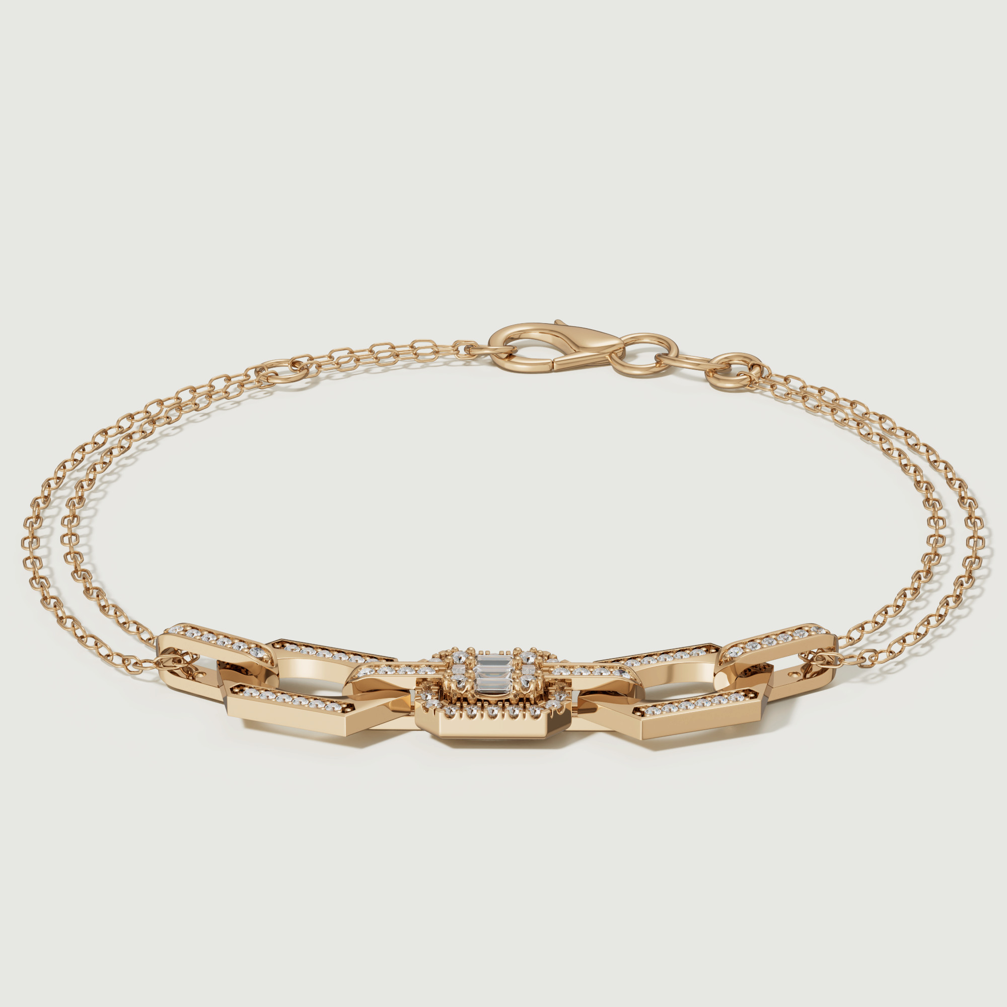 Links Luminara 18K Yellow Gold Diamond Bracelet