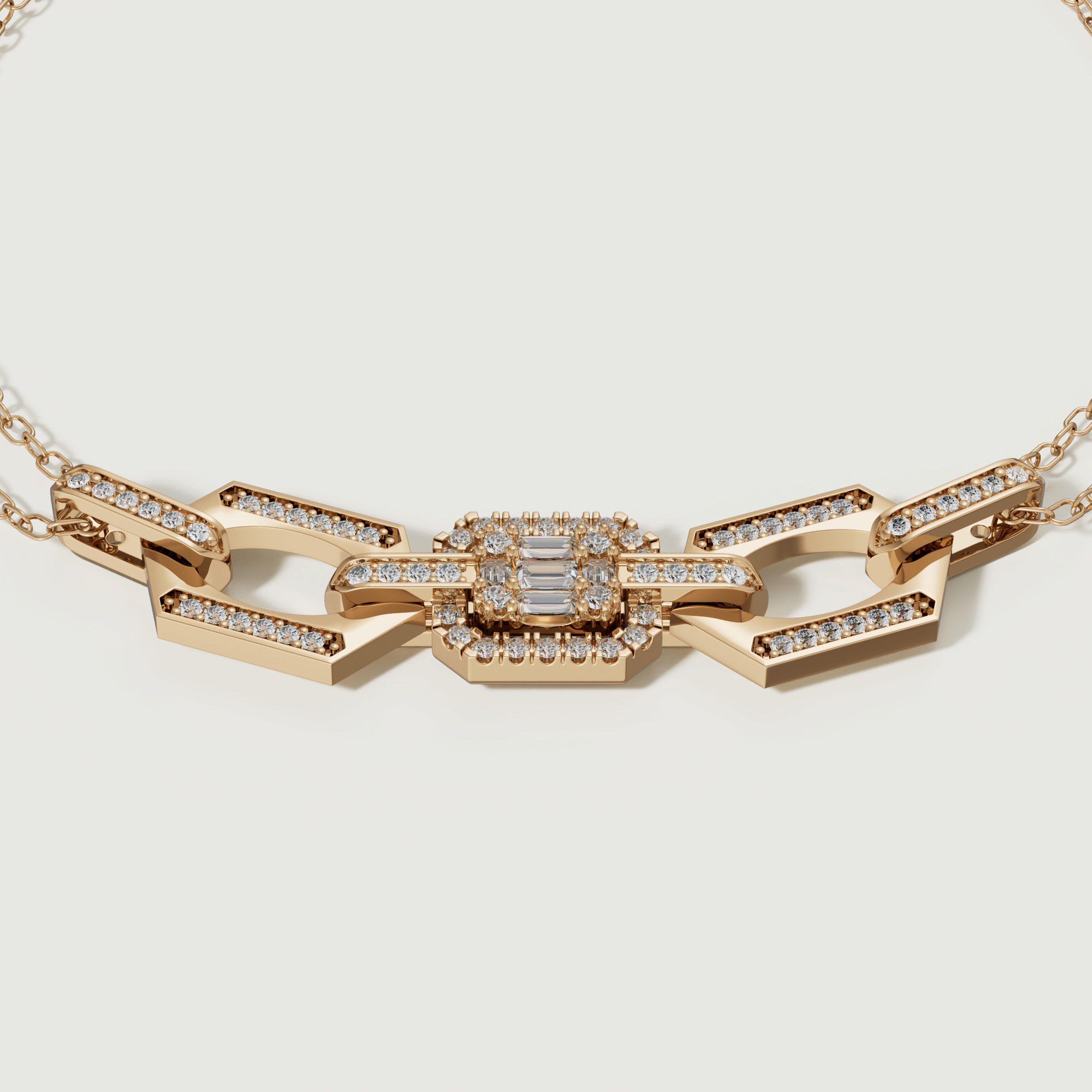 Links Luminara 18K Yellow Gold Diamond Bracelet