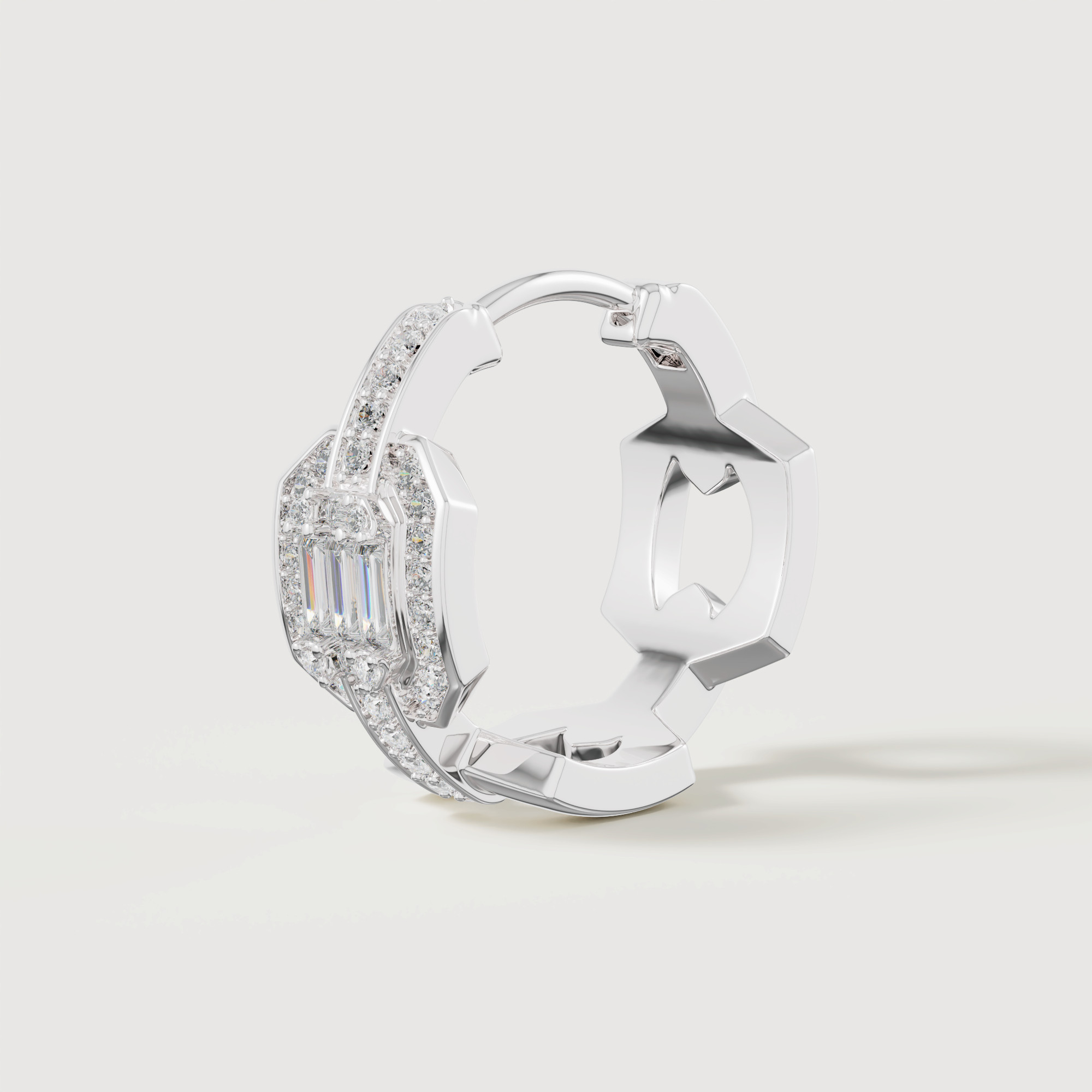 Links Luminara 18k White Gold Diamond Earrings
