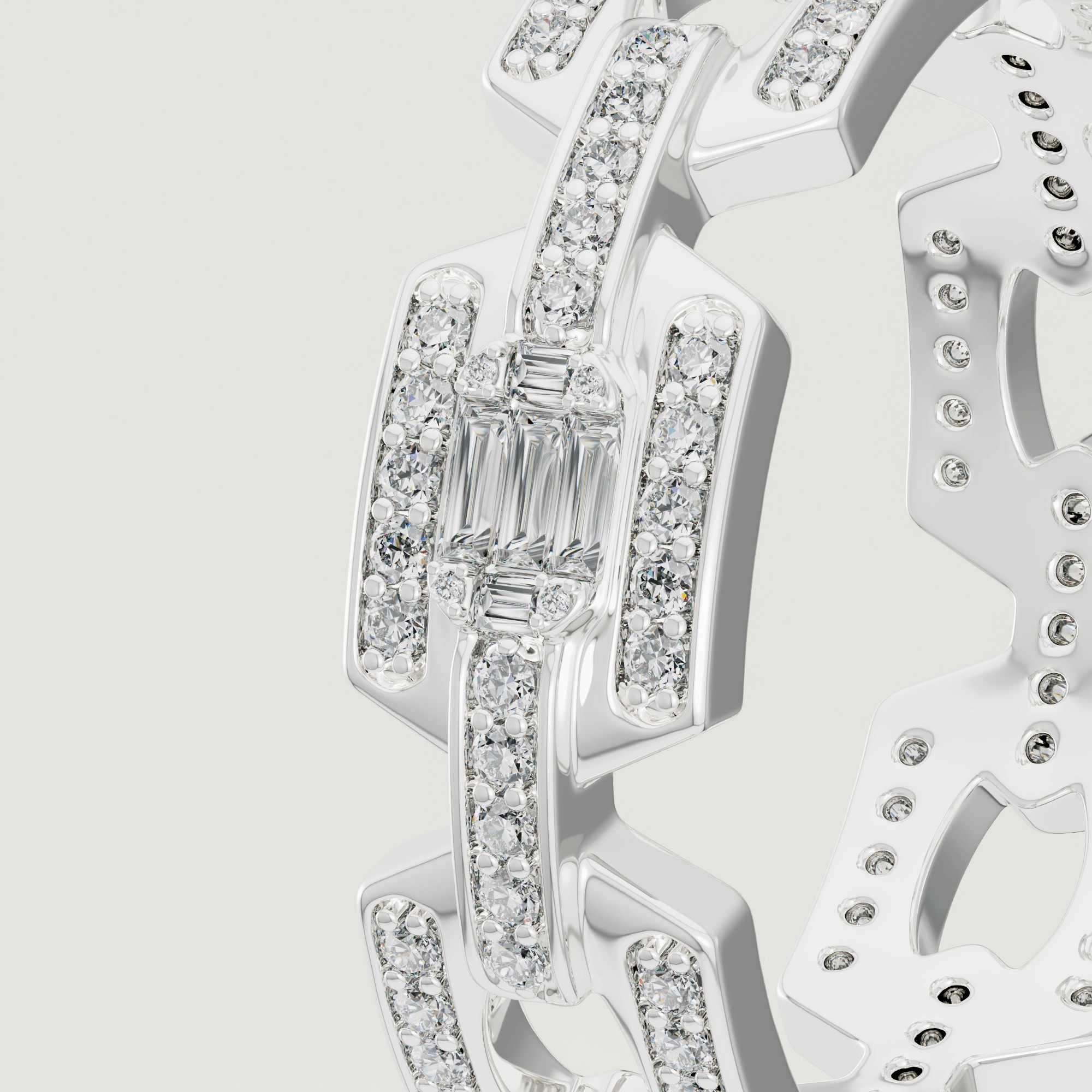 Links Luminara 18k White Gold Diamond Ring