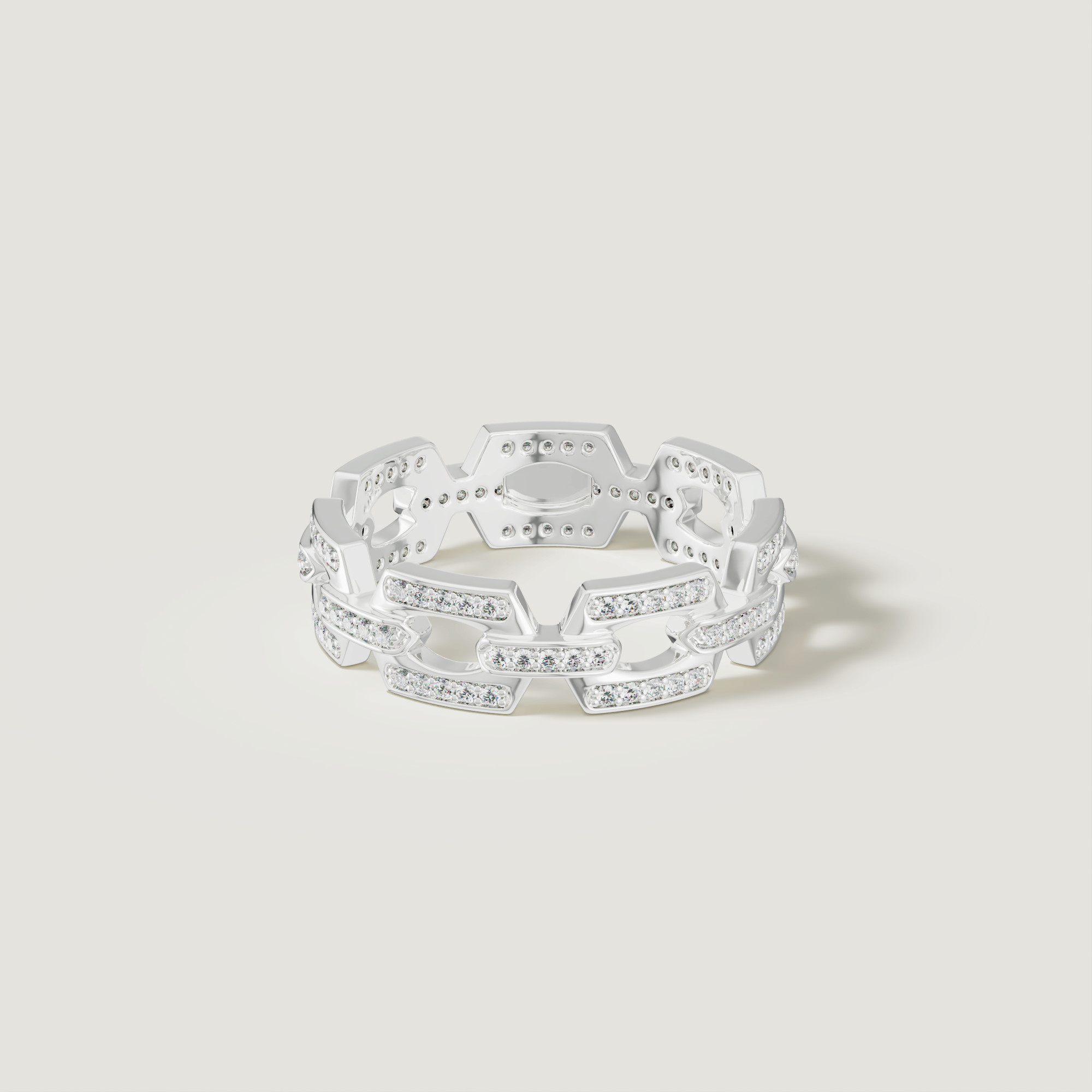 Links Luminara 18k White Gold Diamond Ring