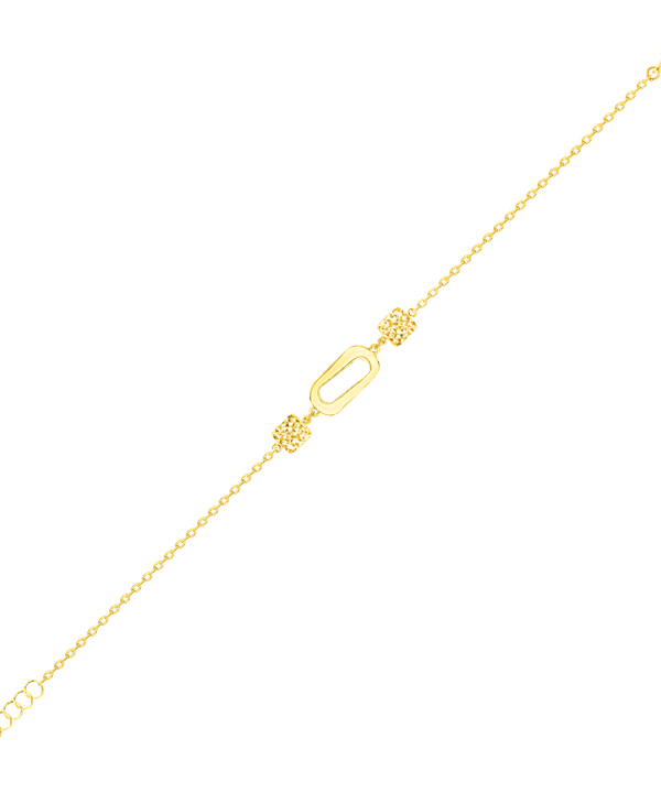 Yellow Gold Clips Bracelet