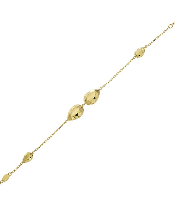 Moda Diamante 18k Yellow Gold Bracelet