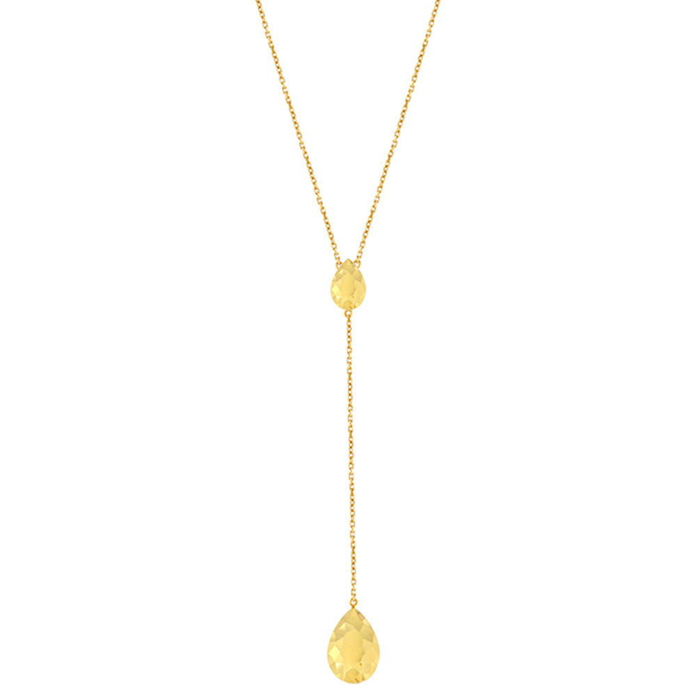 Moda Diamante 18k Yellow Gold Necklace