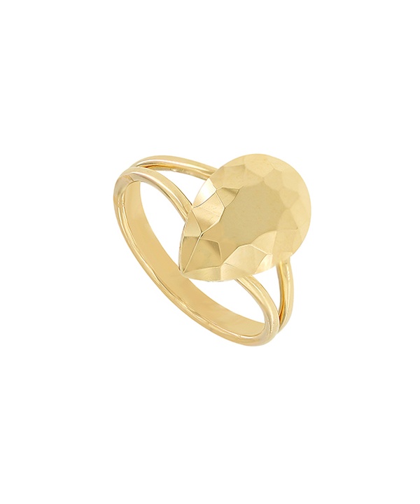 Moda Diamante 18k Yellow Gold Ring