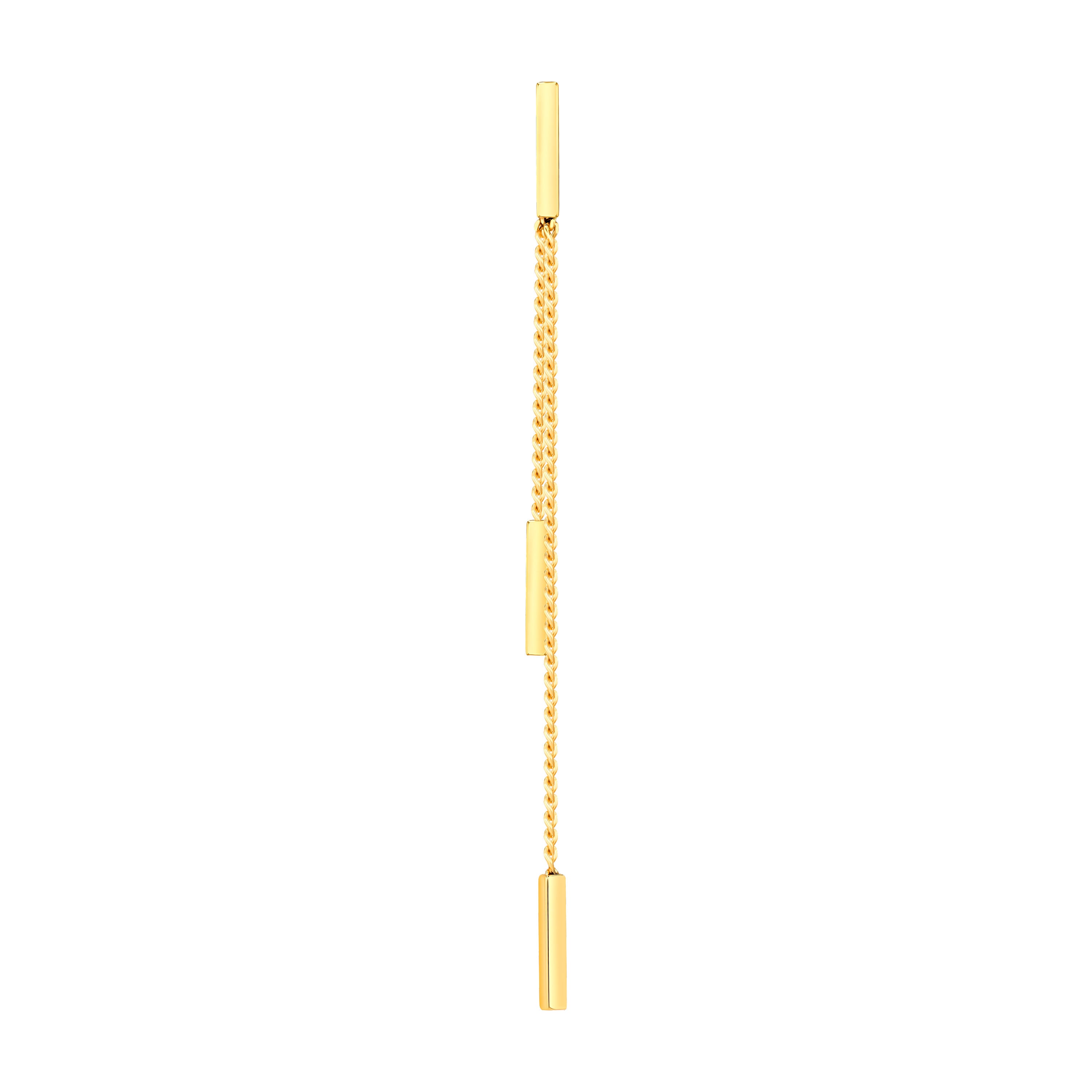 Flame Earring in 18K Yellow Gold