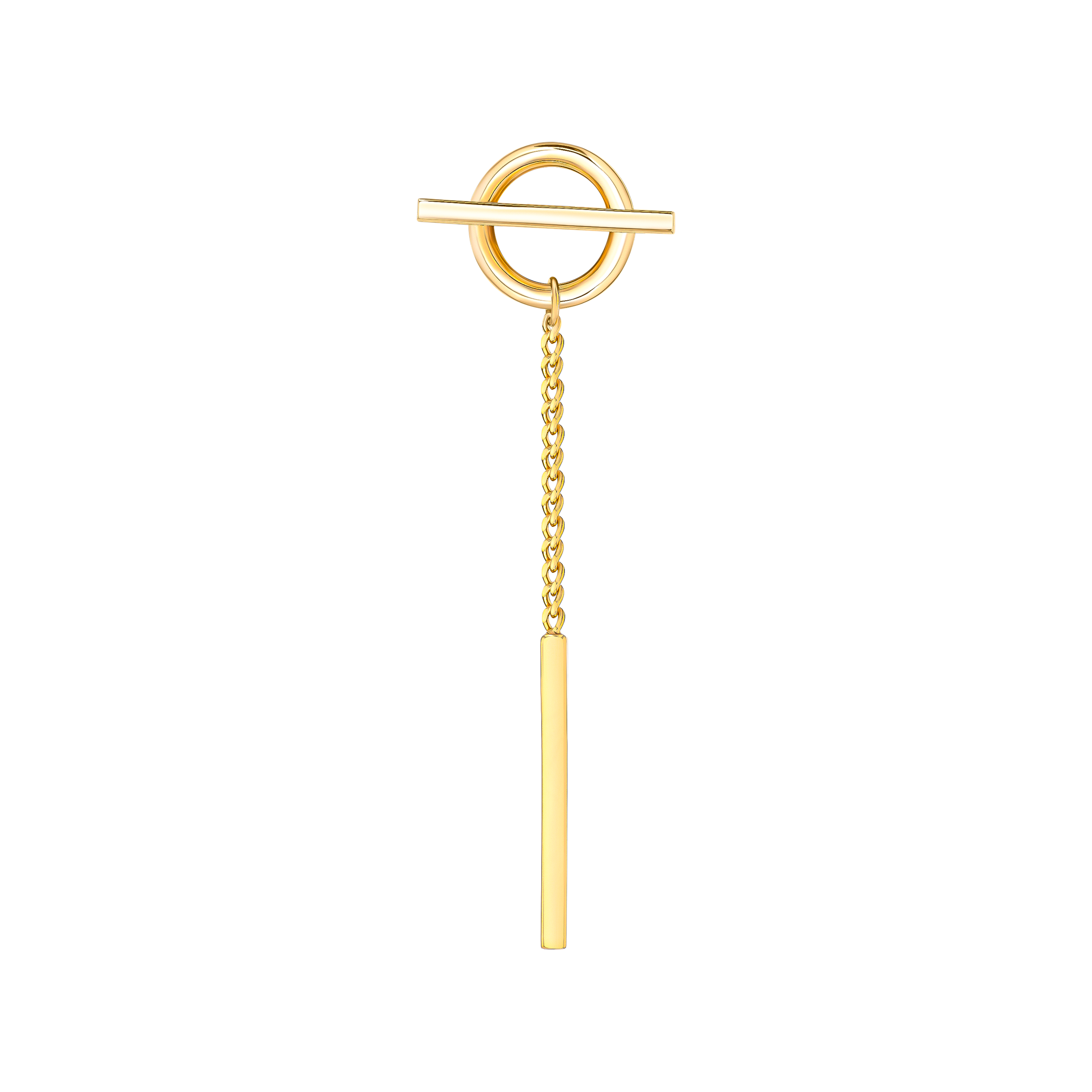Flame Earring in 18K Yellow Gold