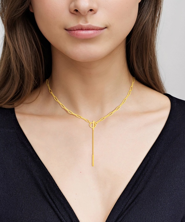 Classico Flame 18k Yellow Gold Necklace
