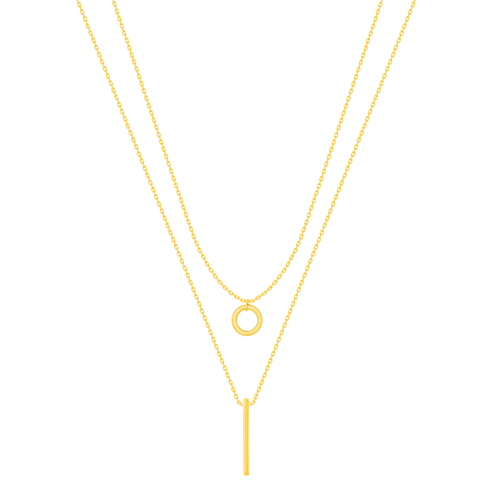 Classico Flame 18k Yellow Gold Necklace