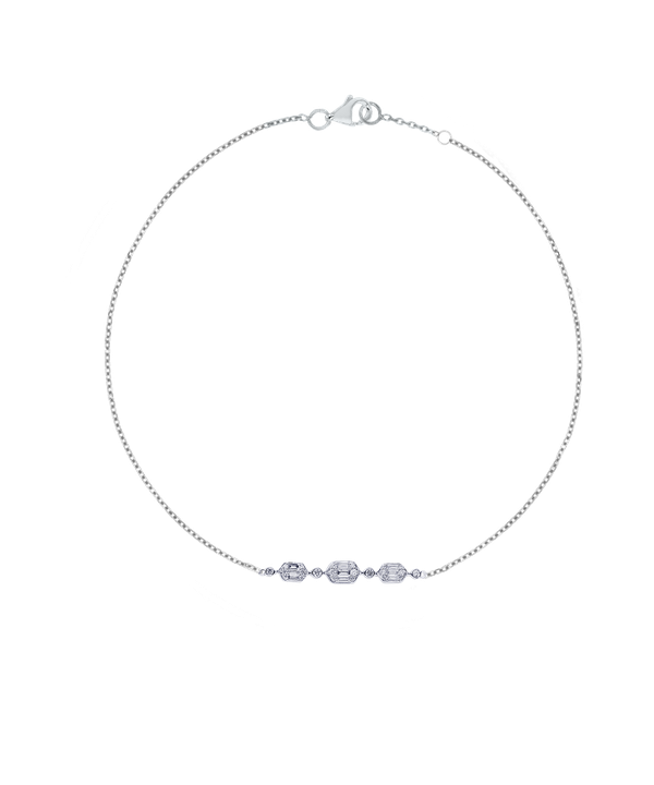 Palace Baguette 0 26 Carat Diamond Bracelet 18k White Gold