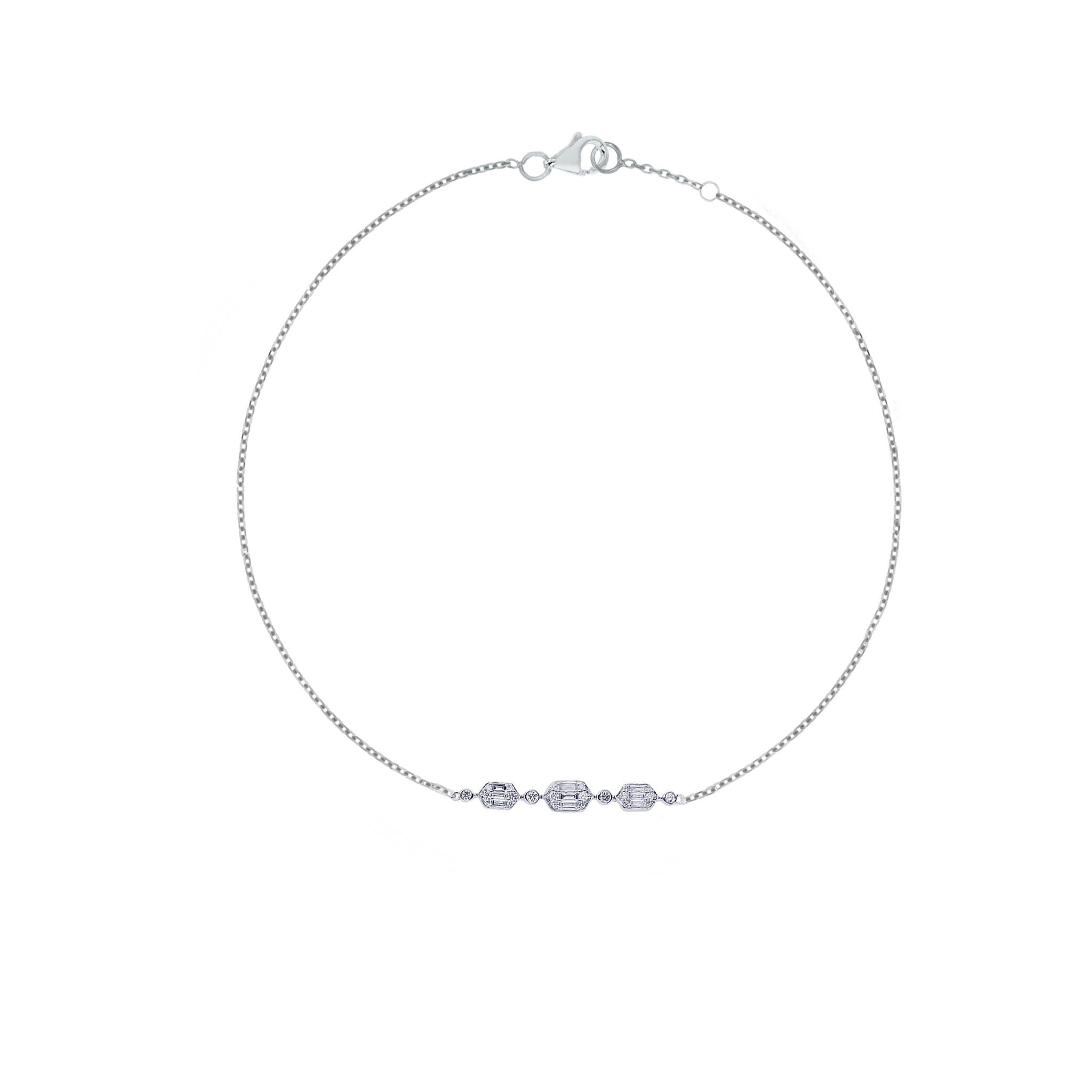 Palace Baguette 0 26 Carat Diamond Bracelet 18k White Gold