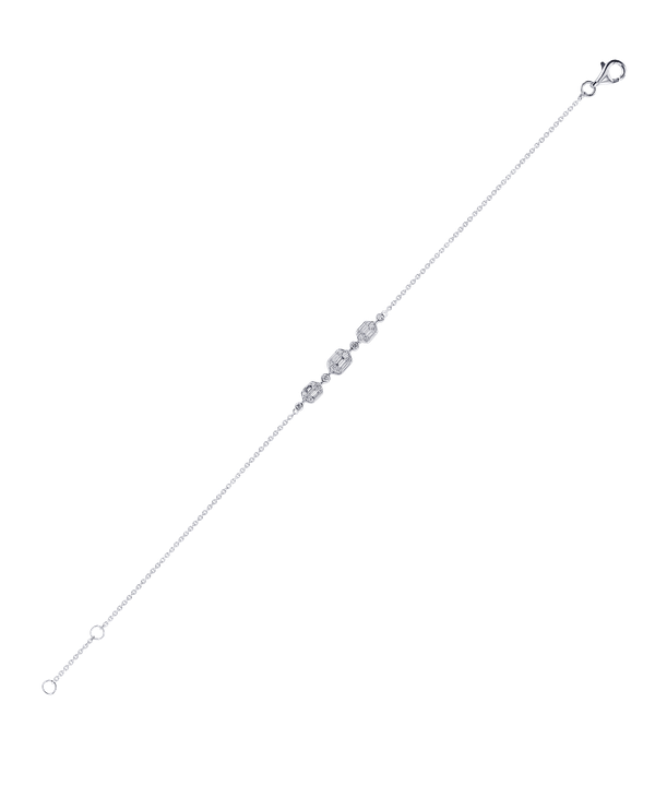 Palace Baguette 0 26 Carat Diamond Bracelet 18k White Gold