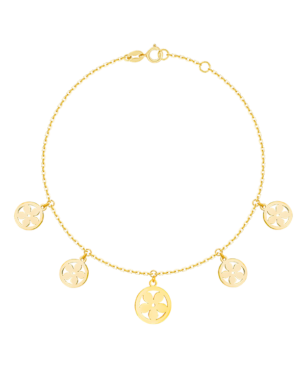 Charms Bracelet in 22K Yellow Gold