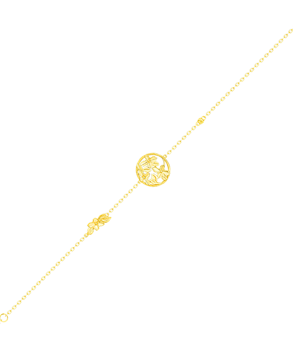 Paradise Light Weight Bracelet In 18k Yellow Gold