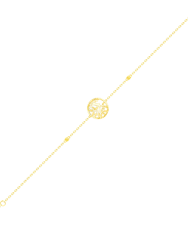 Paradise Light Weight Bracelet In 18k Yellow Gold