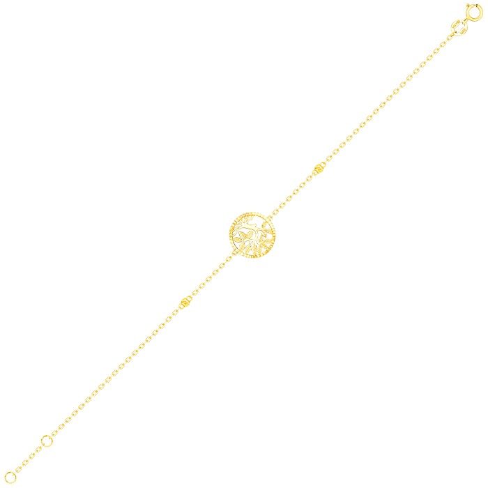Paradise Light Weight Bracelet In 18k Yellow Gold